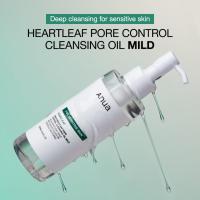 Anua Mild Double Cleanser Duo para limpieza facial: Aceite limpiador para control de poros Heartleaf Mild y espuma limpiadora profunda de poros con quercetinol Heartleaf para limpieza doble, removedor de puntos negros y cuidado de la piel coreano - details 1