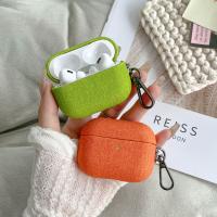 Funda protectora vaquera con patrón de tela para auriculares AirPodsPro2, 2022, 2023, hebilla de cinturón de PU - details 4