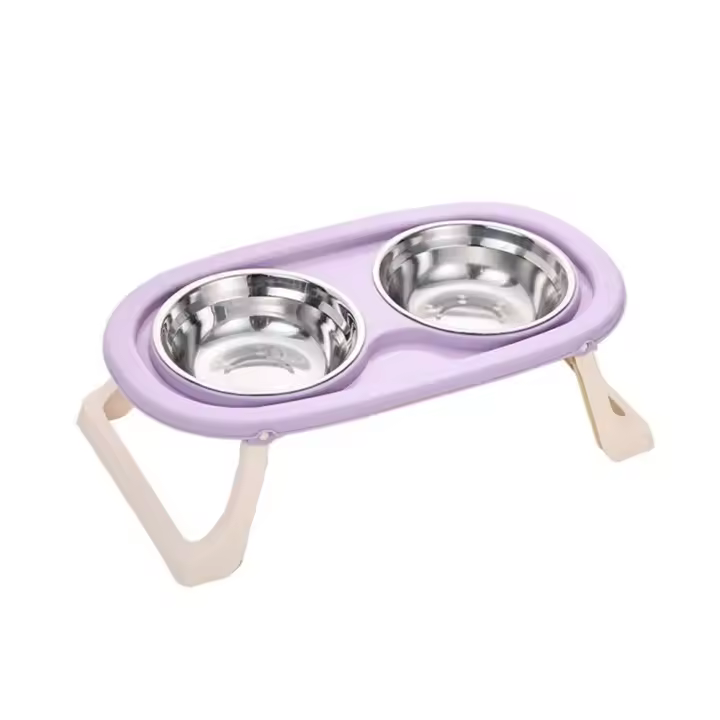 Cuenco Plegable de Acero Inoxidable para Mascotas Cuenco de Comida para Gatos - 1