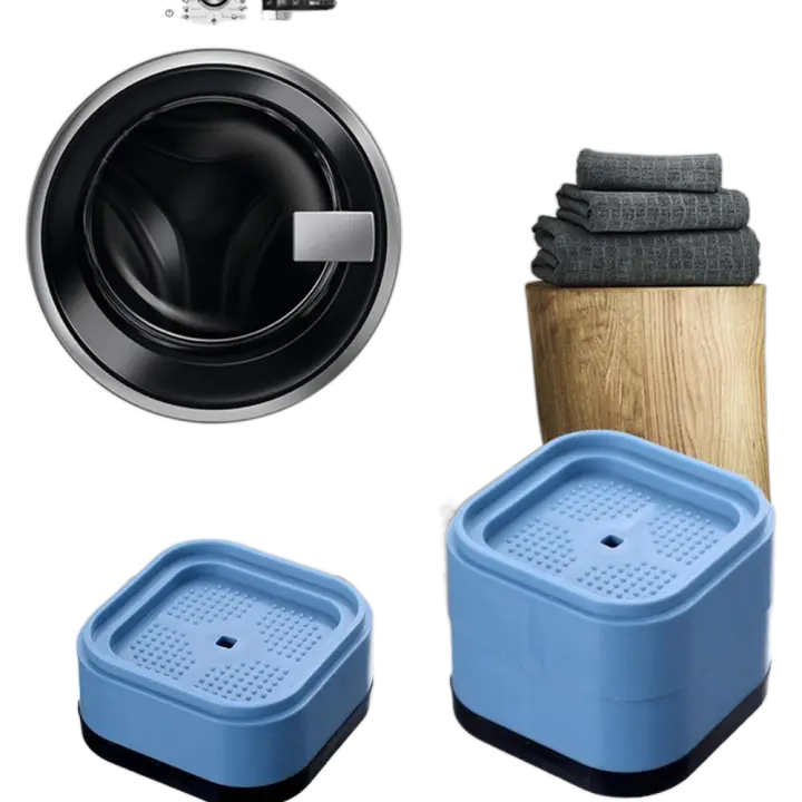 Arandela cuadrada reductora de ruido, Base para piernas, secador, alfombrilla para pies, alfombrilla para lavadora, alfombrilla de goma, almohadilla para pies, Base para refrigerador - 1