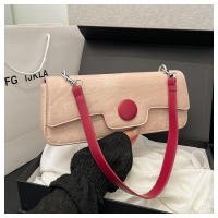 Bolso de hombro de color contrastante para axila, personalizado, sencillo, con textura informal, novedad de 2024 - details 1