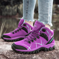 Zapatos de senderismo al aire libre para mujer, botines antideslizantes, zapatillas de escalada de montaña, calzado para acampar y escalar - details 16