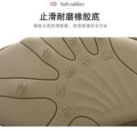 Sandalias planas huecas de malla de moda para exteriores, zapatos deportivos informales de cuero para hombre - details 6