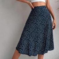 Falda de verano con estampado Floral para mujer, falda holgada de cintura alta, transpirable, elegante, ropa femenina - details 28