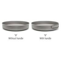 Olla de titanio ultraligera, utensilios de cocina para acampar al aire libre, senderismo, picnic, 750ml/1000ml, 2023 - details 12