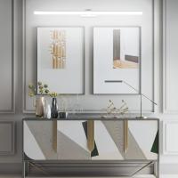Lámpara LED de 32W Lámpara de espejo Aplique Blanco Frio 6000K Luz natural para Espejo Muebles de Maquillaje Aparato Montado en la Pared, Negro, 120CM - details 76
