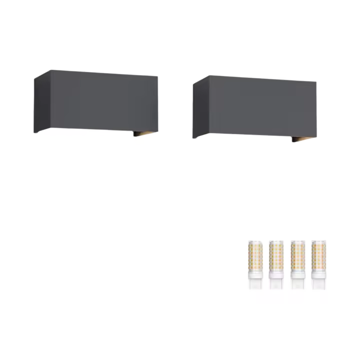 Bombilla de Pared LED G9 Blanco Cálido 3000K Iluminación Exterior/Interior Ajustable Ángulo - 1