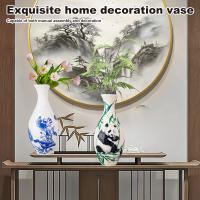 Rompecabezas 3D de diseño de porcelana, florero de Panda, hecho de plástico, decoración del hogar y arreglo floral, juguetes de inauguración de la casa, regalos para niños - details 12
