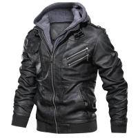 Chaqueta De Cuero Para Hombre KB Nueva Estilo Biker Moto Casual Otoño EU Tamaño SA722 Cierre De Cremallera Largo Regular - details 6