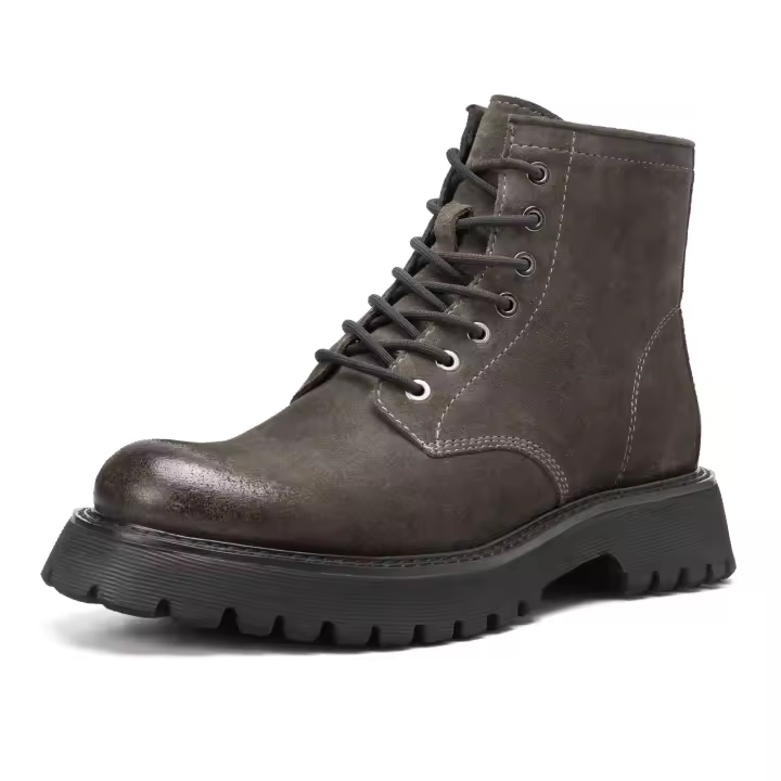 Tobillo de hombre de alta calidad más botas de invierno, botas Chelsea de cuero casual - 1