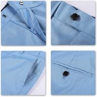 Traje de negocios ajustado para hombre, chaqueta y pantalones, 2 piezas - details 14
