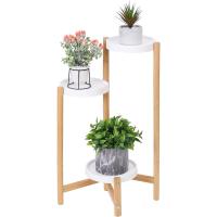 Estantería de Bambú con 4 Niveles Soporte Decorativo para Macetas Alto Bajo - details 9
