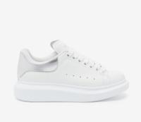 Moda McQueen zapatos blancos zapatillas deportivas anchas zapatos casuales blancos y plateados - details 1