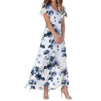 Vestido floral de gasa de las mujeres 2025 nuevo vestido largo primavera y verano impresión falda de gama alta ropa de mujer - details 17