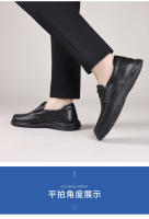 Zapatos de Cuero de Alta Gama para Hombres en Verano Mocasines Casuales con Suela Suave Cómoda de Edad Media - details 10