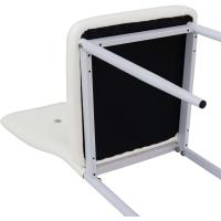 Sillas de Comedor Juego de 4 Sillas de Metal para Cocina, Silla de Mesa Comoda Silla con Asiento Tapizado, Negro - details 140