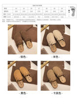 Nuevas sandalias versátiles de estilo retro para hombre y mujer con suela gruesa de corcho, tipo bolso, para parejas, pantuflas de una sola pieza. - details 2