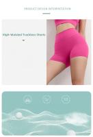 ZHUMU GYM Pantalones de Yoga de Verano Color Sólido, Sin Costuras, Secado Rápido, Levantamiento de Cadera, Comodidad para Yoga y Correr - details 1