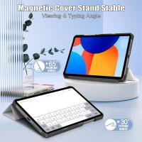 Funda de cuero con triple soporte magnético para Redmi Pad SE 8.7, funda rígida inteligente para tableta, 8.7 pulgadas, 2024 - details 6