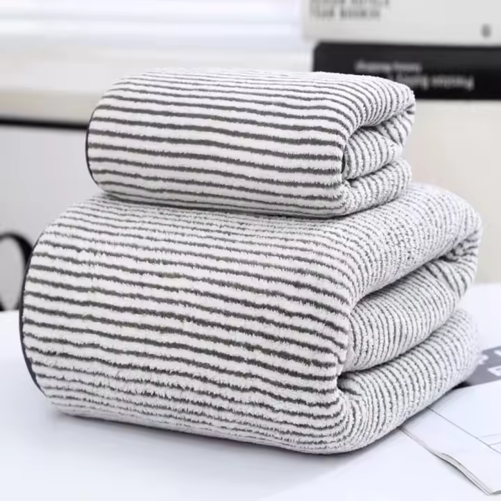 Toalla de mano de 35x75cm, Toalla de baño de carbón de bambú, toalla de mano gruesa, toalla deportiva antibacteriana suave para adultos - 1
