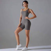 Hamidou-Conjunto de Yoga con espalda descubierta para mujer, Body de Fitness de alta elasticidad, ropa de gimnasio deportiva, Top corto de Fitness, Shockpro - details 42