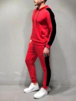 Traje informal para hombre, traje para correr para deportes al aire libre, sudadera con capucha y pantalones de chándal, moda 2025 - details 10