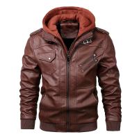 Nueva chaqueta de cuero para hombre, chaqueta informal de PU para motocicleta de otoño, chaqueta de cuero para bicicleta, ropa informal de moda para hombre - details 10