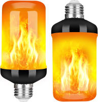 LED Night Light Flame Light Bulb 4 Modes Fire Bulb Lamp Christmas Party Outdoor Indoor Home Decor E27 Base Flickering Nightlight - details 17