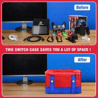 Bolsa de almacenamiento grande para Nintendo Switch, estuche protector de transporte de viaje para consola OLED Pro, accesorios para Switch - details 9