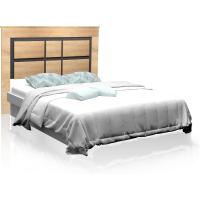 Cabezal para Cama de Matrimonio, Color Andersen Pino y Gris, Medidas: 160 cm (Ancho) x 119,3 cm (Alto) x 3,8 cm (Fondo) - details 22