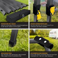 Mesa de Camping Plegable Marco de Aluminio Tablero Enganchable Ajuste de Altura Incluso - details 44
