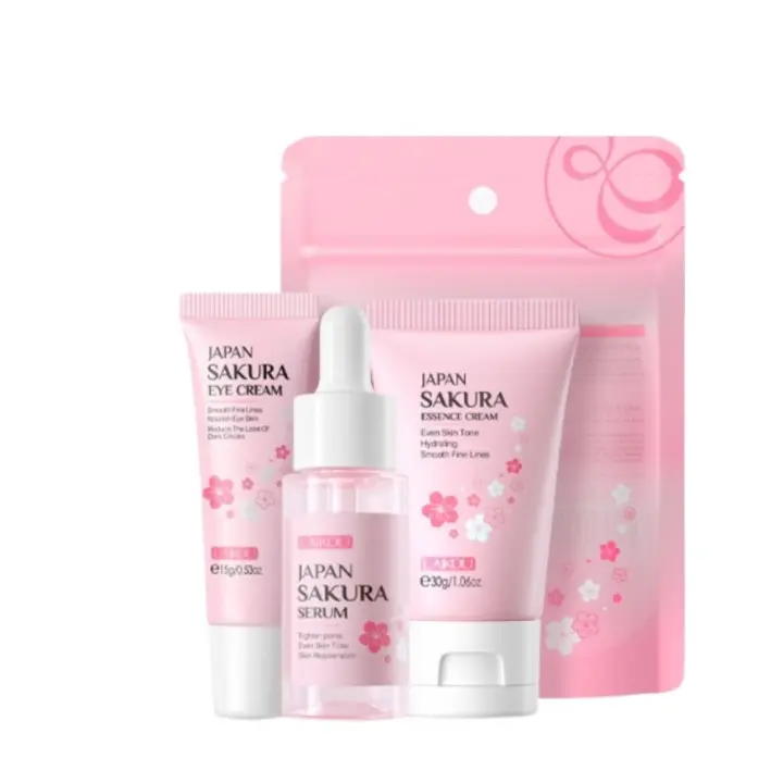 Set de Cuidado de la Piel Sakura Kit Hidratante para el Cuidado de la Piel 3 Piezas - 1