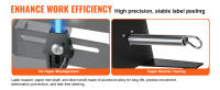 Dispensador automático de etiquetas SucceBuy. Ancho 15 - 125 mm (0.6"- 4.9"). Longitud 3 - 150 mm (0,1"- 5,9"). Pelador automático de etiquetas. Velocidad ajustable. Conteo automático 0 - 999999. - details 3