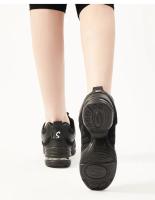 Zapatos de baile para mujer, tela de malla transpirable, zapatos de Jazz de suela blanda negra, zapatos de baile modernos cuadrados para Salsa - details 10