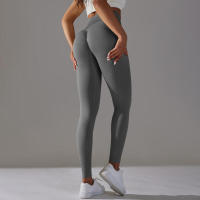 Leggings de yoga sin costuras para mujer, ropa deportiva de entrenamiento, pantalones deportivos de cintura alta - details 57