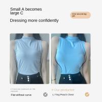 Sujetador con escote en V profundo inalámbrico con letras en inglés, ropa interior push-up ajustada a prueba de golpes, sujetador antiflacidez sin marcas para mujer - details 27