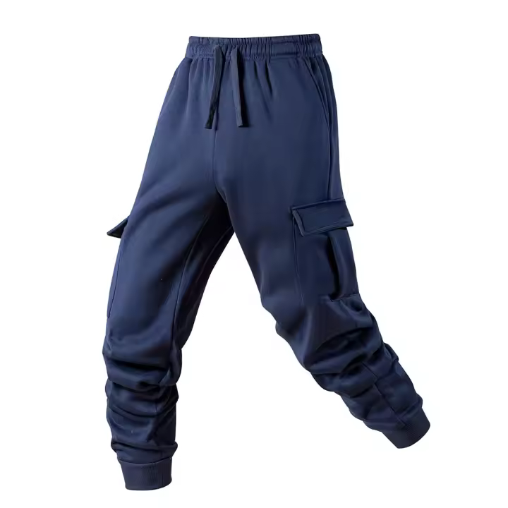 Pantalones cargo para hombre, estilo deportivo informal elástico Wai, ropa de gimnasio, diseño hueco - 1