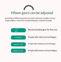 Dispositivo de masaje TENS para cuello y hombros, masajeador muscular de compresión caliente de 6 pulsos, tratamiento de relajación de Espondilosis Cervical - details 8