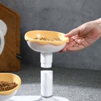 Cuenco ajustable para mascotas de gran capacidad, cuenco desmontable para base alta para gatos, cuenco doble de plástico, cuenco de alimentación para comida de perros, gatitos y cachorros - details 1