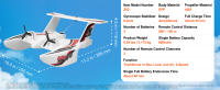 SucceBuy RC Plane - 2.4GHz 3-Ch, giroscopio de 6 ejes, 2 baterías, anfibio, fácil de volar para todos - details 6