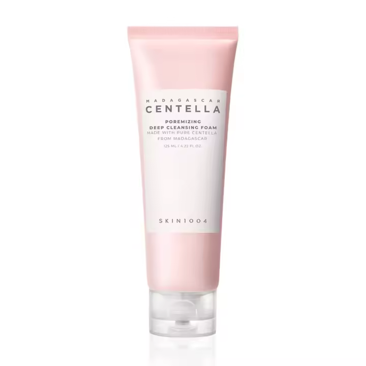 SKIN1004 Espuma limpiadora profunda poremizante de centella de Madagascar 4.22 fl.oz, 125 ml, elimina los restos obstruidos de poros - 1