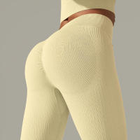 Leggings push-up sin costuras para mujer, pantalones elásticos de cintura alta para entrenamiento, correr, yoga, gimnasio - details 18