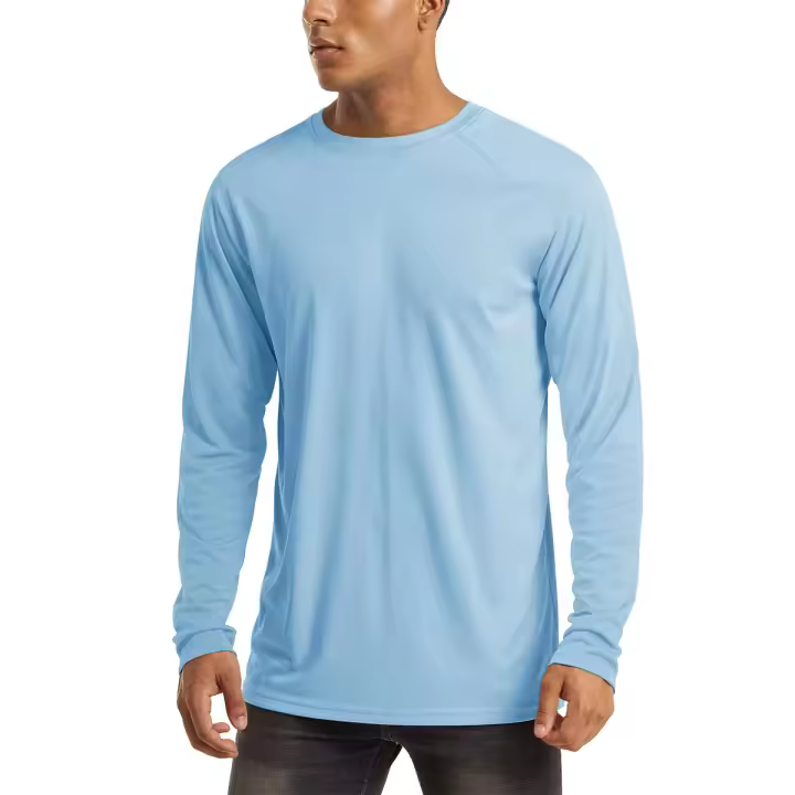 MAGCOMSEN UPF 50+ camiseta de manga larga para hombre con protección solar UV camiseta de playa verano de secado rápido - 1