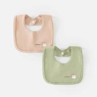 Paño absorbente giratorio de algodón para niña para hipo, toalla para saliva, babero para dentición de bebé, 2 piezas - details 4