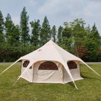 Carpa grande 300D de 4 metros Oxford, impermeable, con protección solar, para camping, tipo yurta, especial para exteriores, duradera y transpirable - details 1