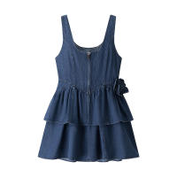 Vestido vaquero floral clásico versátil de moda para mujer nuevo estilo - details 1