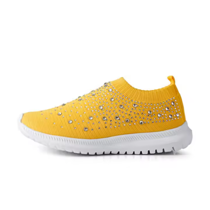 Zapatillas planas cómodas para mujer, zapatos informales sin cordones - 1
