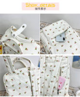 Mochila escolar fresca para mujer, literaria y artística, versátil, con flores informales, para niña y estudiante, novedad de 2024 - details 55