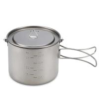 Lixada - maceta colgante portátil de titanio ultraligera, 900 ml/1600 ml, con asa plegable con tapa, utilizada para acampar al aire libre, hacer senderismo, - details 26