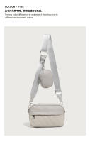 Bolso Cuadrado Bordado Clásico Mini Bolso de Cambio de Llave para Mujer con Correa de Hombro Ancho - details 21